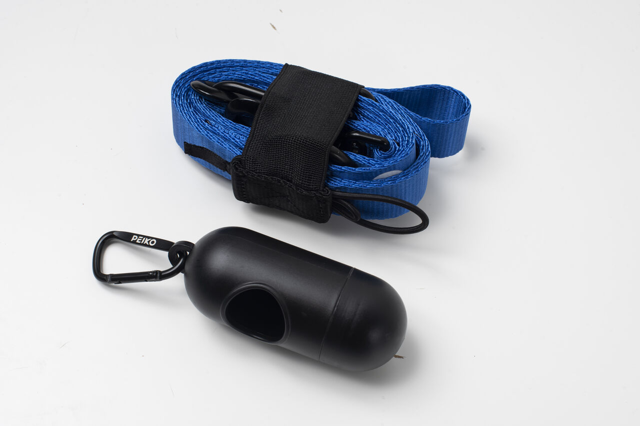 PEIKO® MultiLeash™ blue with waste bag holder