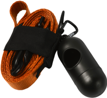 PEIKO® MultiLeash™ orange with waste bag holder