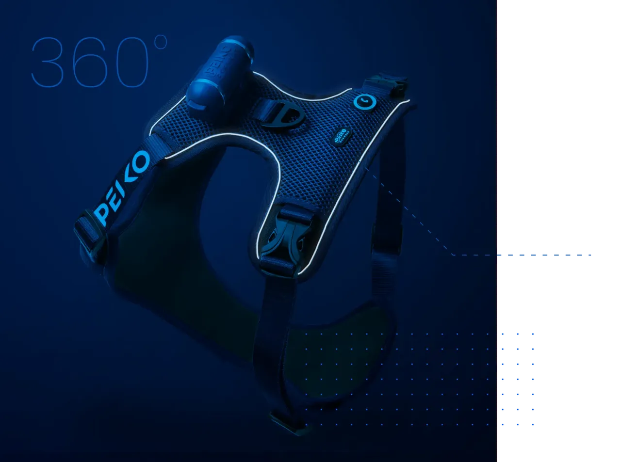 PEIKO® Quickleash™ Dogharness With Built-in Retractable Dog Leash